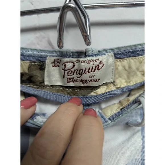 Shorts Lot Men's 33/34 Plaid Chino Bermuda Penguin Nautica Goodfellow 427 - Picture 5 of 13